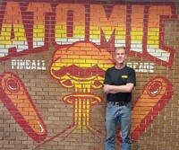 Photograph of Chuck Sanderson at Atomic Arcade