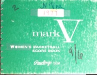 1977 Women&#039;s Basketball Scorebook from Edwardsville High School