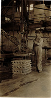 Worker Inside the St. Louis Smelting and Refining Co.