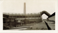 Exterior View and Smokestack at the St. Louis Smelting and Refining Co.