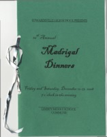 Program and Flyer for the Edwardsville High School 2008 10th Annual Madrigal Dinners