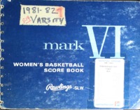 1982 Women&#039;s Basketball Scorebook from Edwardsville High School