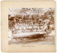 Photograph of Glen Carbon Parade Float with Children in Star Crowns 