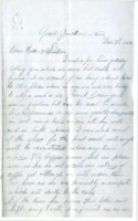Letter from E.W. Mudge to his mother and sisters, March 9, 1862