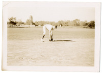 Collinsville Indians Baseball Player Fielding ball