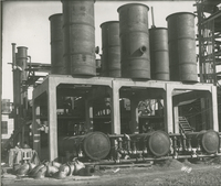 Trumble 2 Fractionator System view from the South  during the 1917-1918 Construction of the Wood River Refinery