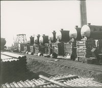 Re-run Bench featuring 7 Stills  during the 1917-1918 Construction of the Wood River Refinery
