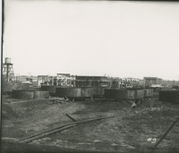 Trumbles 1 and 2 Receiving Tanks  during the 1917-1918 Construction of the Wood River Refinery