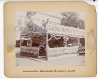 1898 Photograph of Long &amp; Flynn Tenet at Free Street Fair in Edwardsville, Illinois