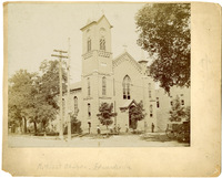 Photograph of St. John&#039;s Methodist Church in Edwardsville, Illinois