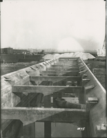 Stripped basin of CWT No. 1 during the 1917-1918 Construction of the Wood River Refinery