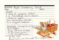 1940s Apple Cranberry Salad
