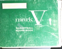 1986-87 Women&#039;s Basketball Score Book from Edwardsville High School