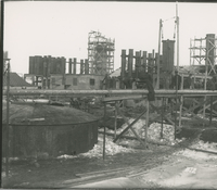 Trumble 1 and 2 View from the Southwest  during the 1917-1918 Construction of the Wood River Refinery