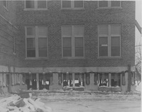 1926  Leveled North Wing Exterior of the Madison County Tuberculosis Sanitarium in Edwardsville after Mine Subsidence