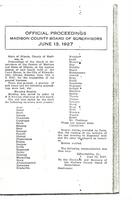 June 13, 1927 Official Proceedings of the Madison County Board of Supervisors