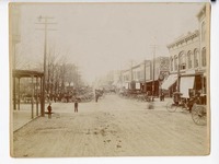 1895 Photograph of Edwardsville&#039;s Main Street From Street Level