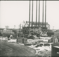 Trumble 3 Forms for Apparatus Supports and Receiving House  during the 1917-1918 Construction of the Wood River Refinery