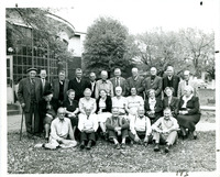 Outdoor Group Photograph of Men and Women