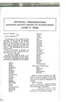 June 11, 1928 Official Proceedings of the Madison County Board of Supervisors