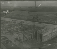 Re-run Bench Foundations  during the 1917-1918 Construction of the Wood River Refinery
