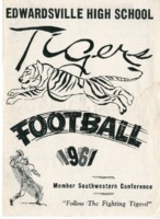 1961 Edwardsville High School Football Program for Southwestern Conference