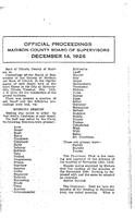 December 14, 1926 Official Proceedings of the Madison County Board of Supervisors