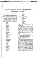 November 24, 1926 Official Proceedings of the Madison County Board of Supervisors