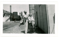 1952 Standard Oil Employee Getting Haircut During Strike 