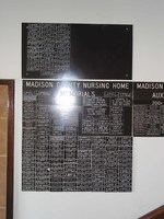 Memorials in the Madison County Nursing Home in 2002 after Mine Subsidence