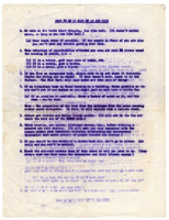 Undated &quot;What To Do In Case of An Air Raid&quot; Document 