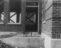 1926 Cracks in the Northwest View of the Solarium at the Madison County Tuberculosis Sanitarium in Edwardsville after Mine Subsidence