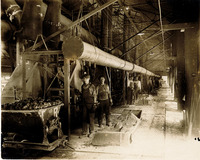 Line of Workers Inside the St. Louis Smelting and Refining Co. circa 1910s