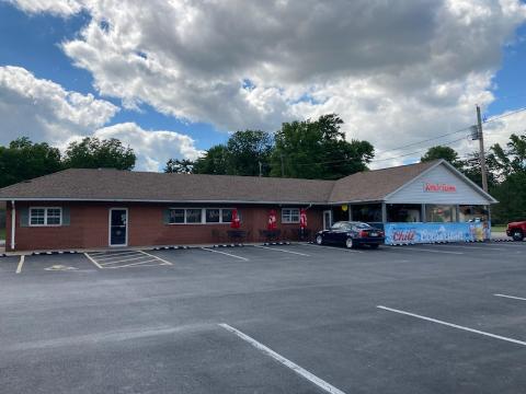 A photograph of a single-story brick building called Tony's Ranch House